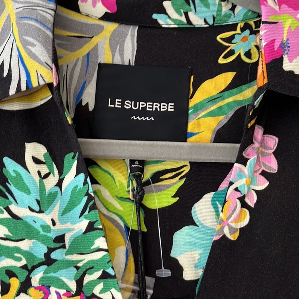 Le‎ Superbe Pineapple Button Up Maxi Dress NWT Size 6 - Picture 11 of 16